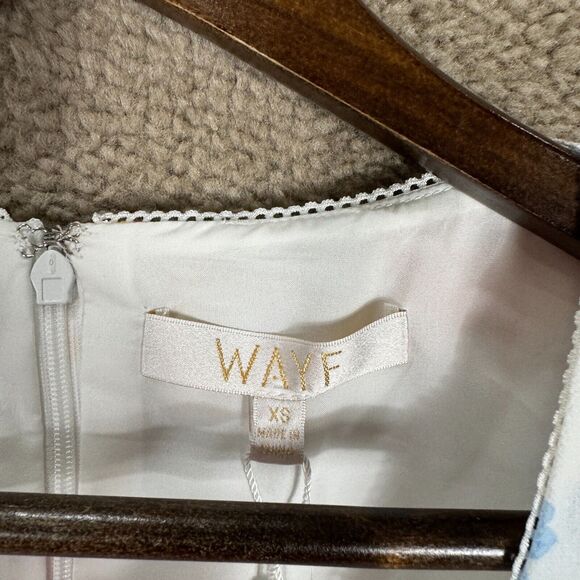 WAYF‎ Dahlia Dress Size XS Vintage White Floral Sleeveless V Neck Midi Retro NEW - Picture 6 of 14